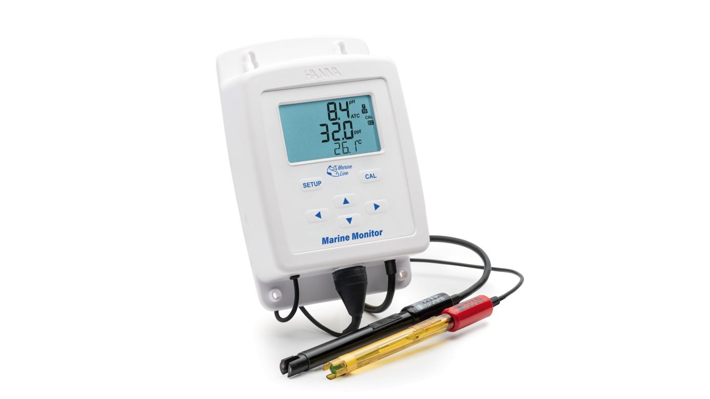 Hanna HI981520 Monitor für Meerwasseraquarien pH, Salinität, Temperatur