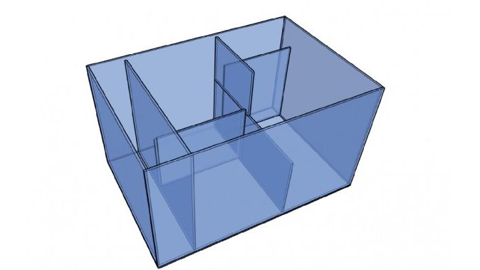 D-D Reef-Pro 1200 Platinum Oak Aquariumsystem 120x60x46cm