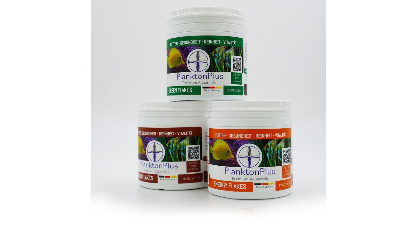 PlanktonPlus Flakes Flockenfutter 3x 150ml Sparpaket