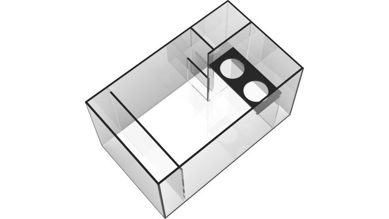 *NEU* Giesemann CHROMA 500 Marine 160x60x55cm CHROMA Dekor Holz - Jetblack matt