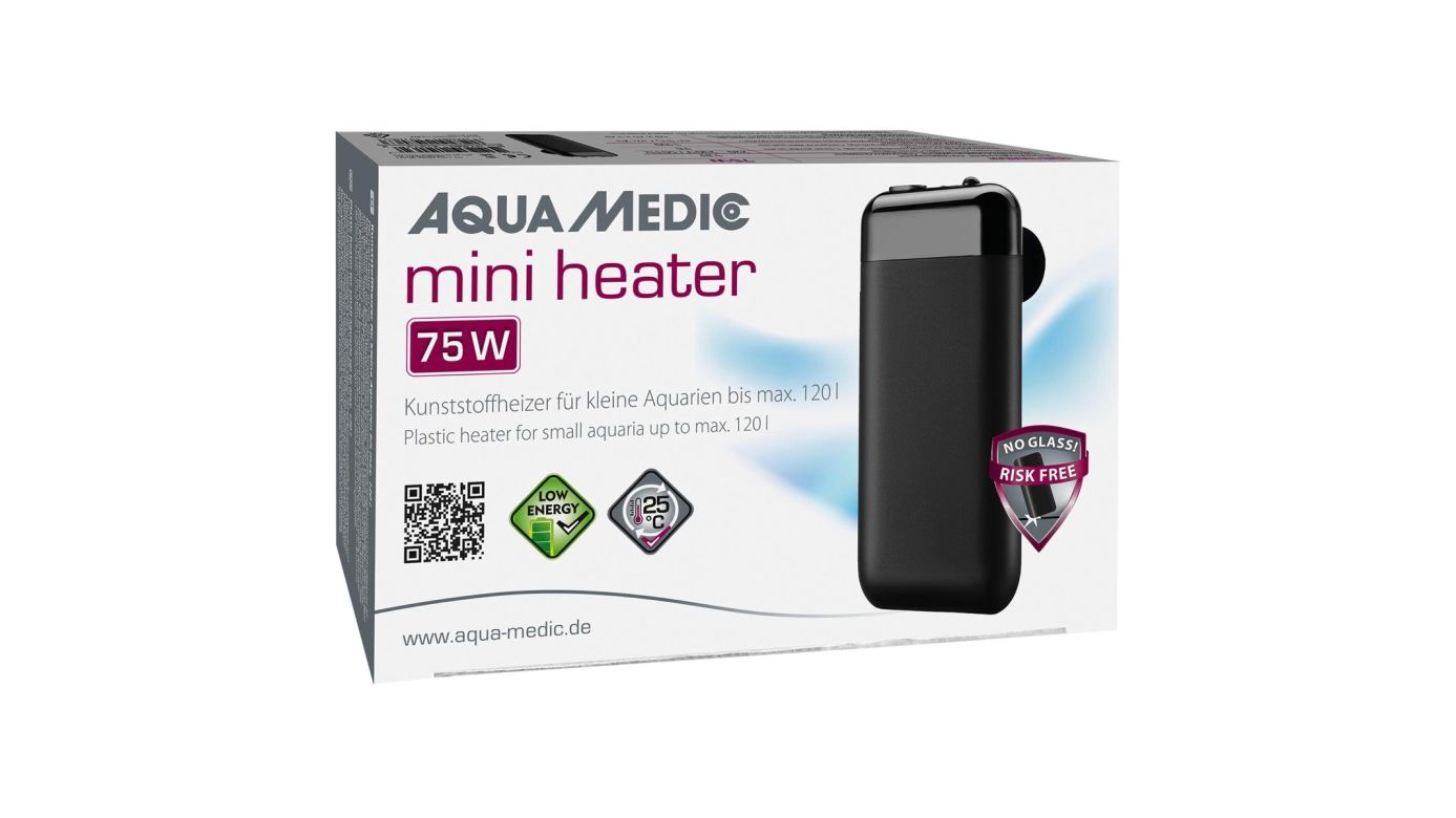 Aqua Medic Mini Heater Kunststoffheizer 75W (bis 120L)