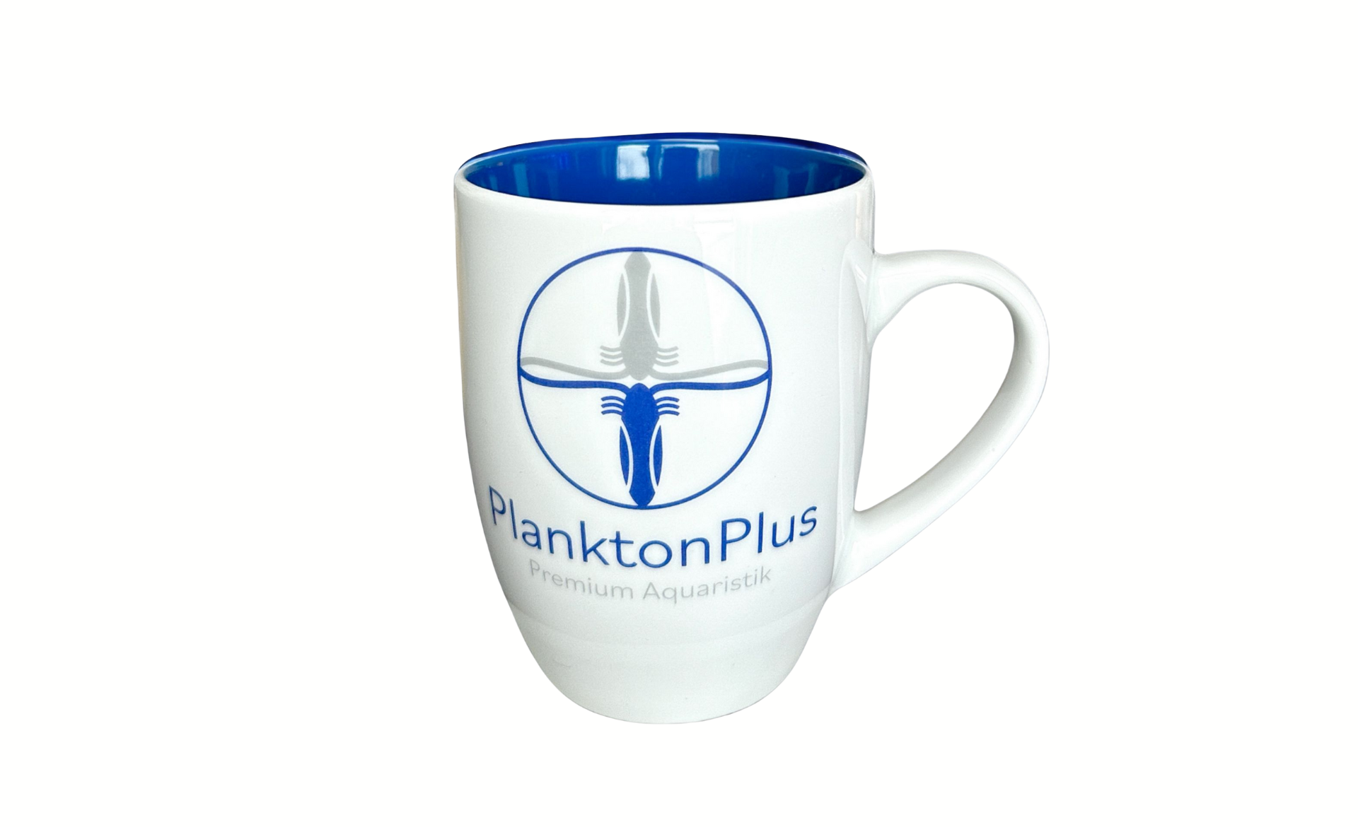 PlanktonPlus Aquaristik Tasse Porzellan weiß/blau