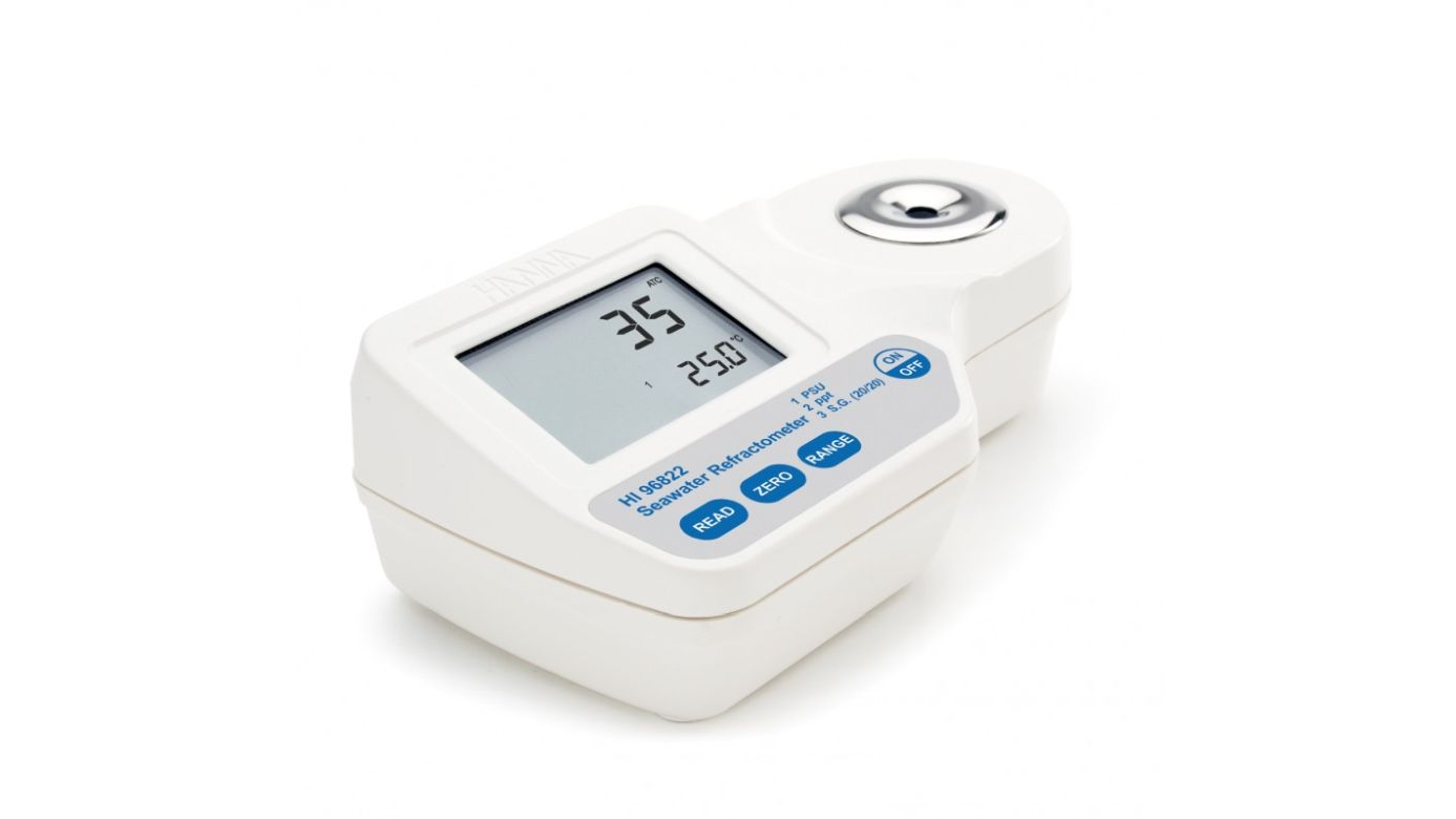 Hanna HI96822 Tragbares Refraktometer für Salzgehalt in Meerwasser