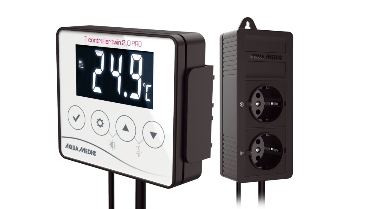 *NEU* Aqua Medic T controller twin 2.0 PRO Steuerung von Heizgeräten und Kühlanlagen (max. 2000 W)