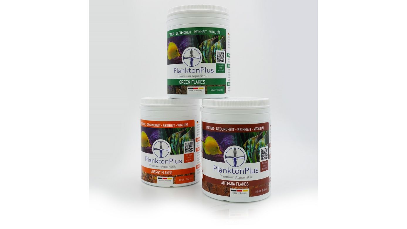 PlanktonPlus Flakes Flockenfutter 3x 250ml Sparpaket