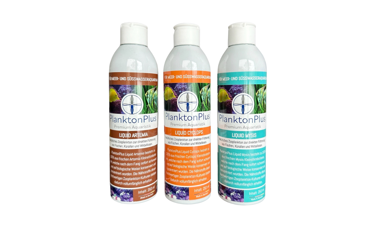 PlanktonPlus Liquid Artemia Mysis Cyclops Sparpaket 3x 250ml