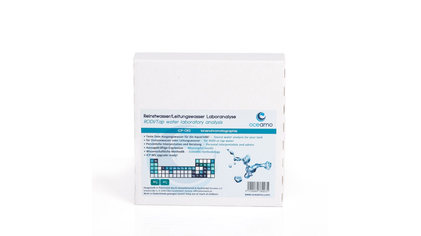 Oceamo Reinstwasseranalyse/Leitungswasser Laboranalyse