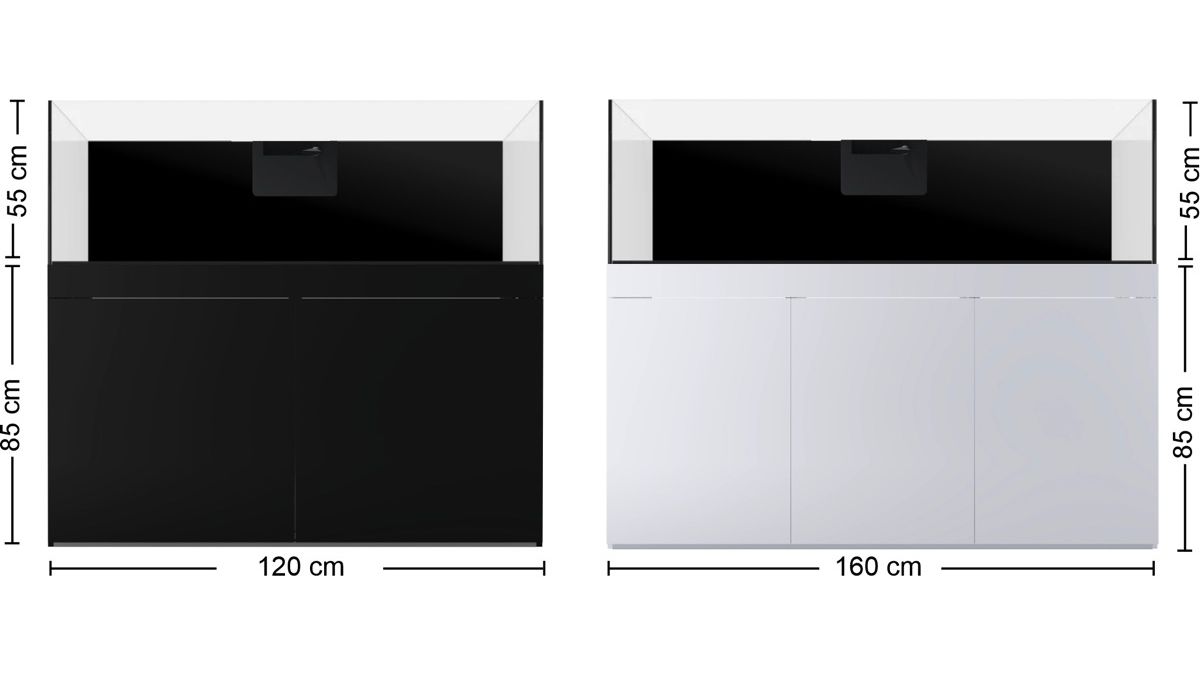 *NEU* Giesemann CHROMA 500 Marine 160x60x55cm CHROMA Dekor Holz - Jetblack matt