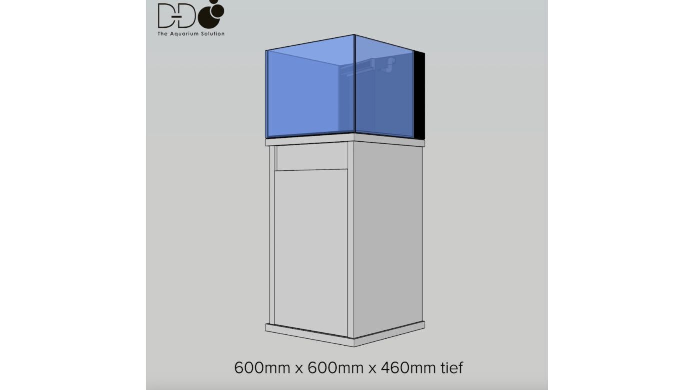D-D Reef-Pro 600 White Gloss Aquariumsystem 60x60x46cm