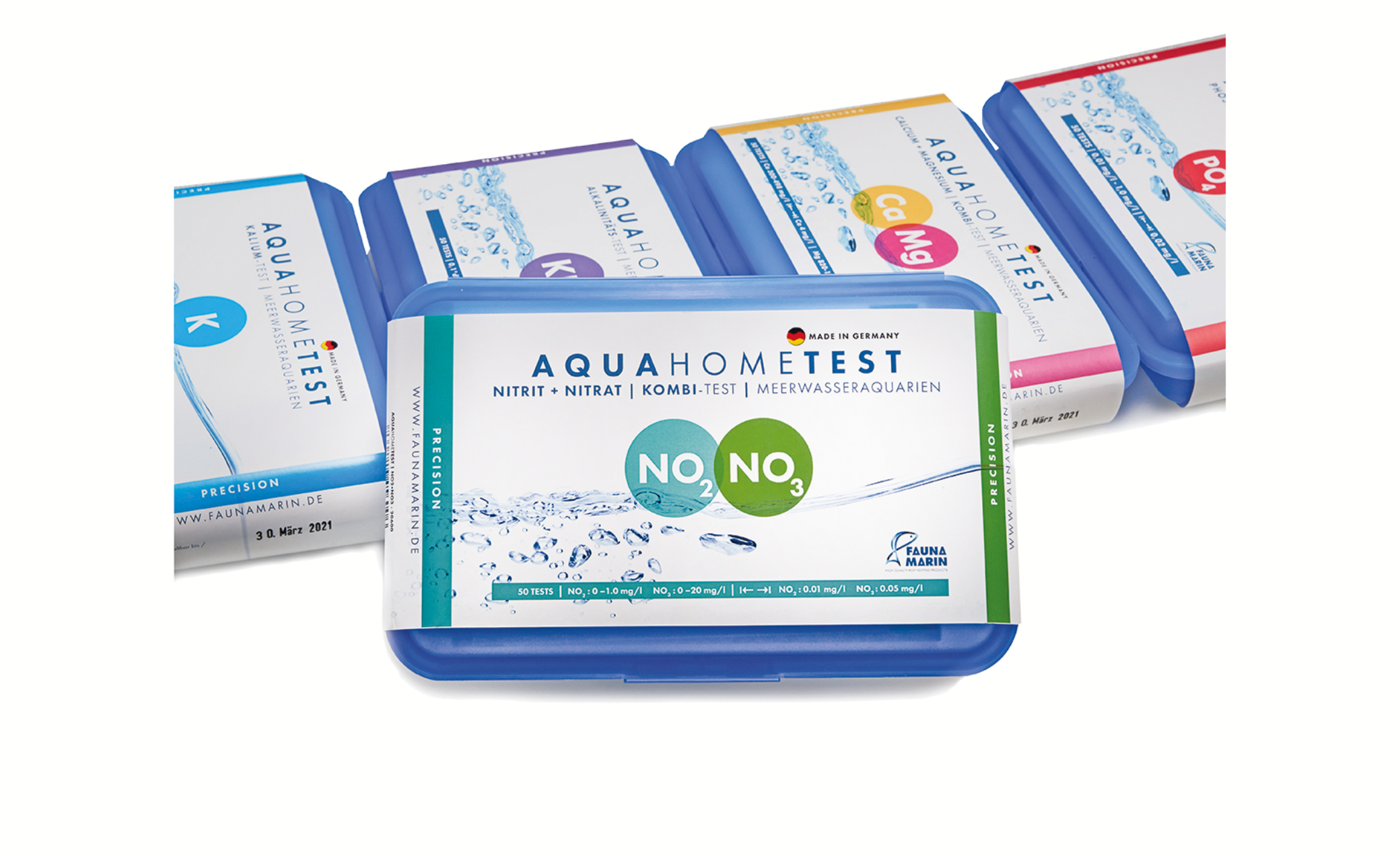 Fauna Marin AquaHomeTest NO2+NO3: Nitrit + Nitrat | Kombi-Test für Meerwasseraquarien
