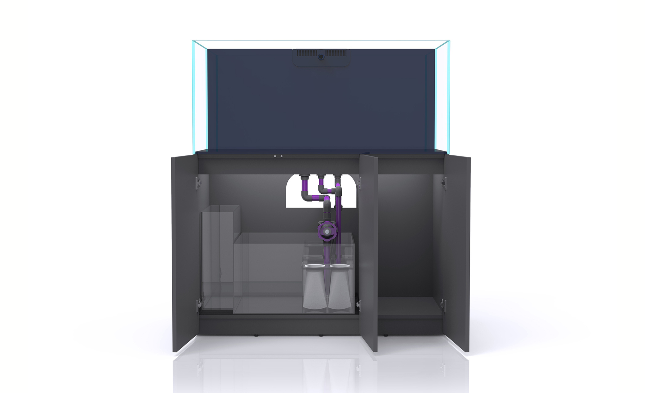 Nyos Opus G2 440 Slim-Line grey (125x55x55cm) 378 Liter