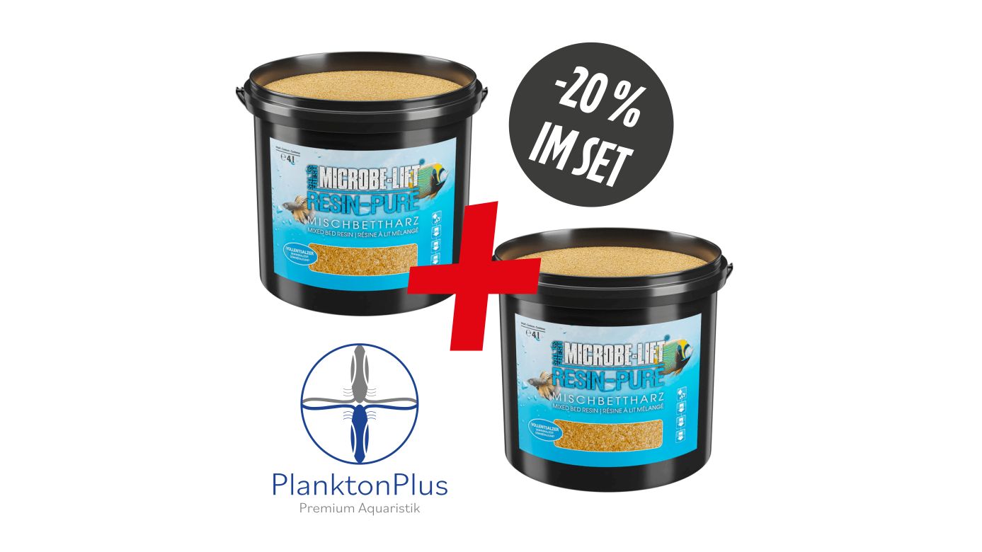 Microbe-Lift Resin Pure Mischbettharz 4 Liter Eimer Sparset (2 St.)