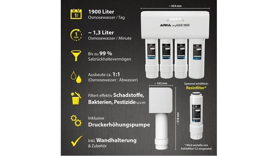 ARKA myAqua 1900 Umkehrosmoseanlage 1900 l/Tag