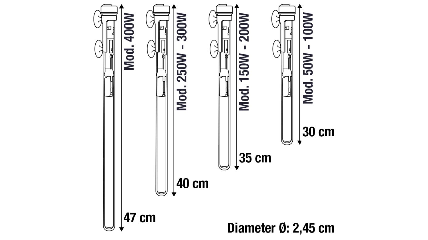 Sicce Scuba Contactless Regelheizer Heizstab 300 W