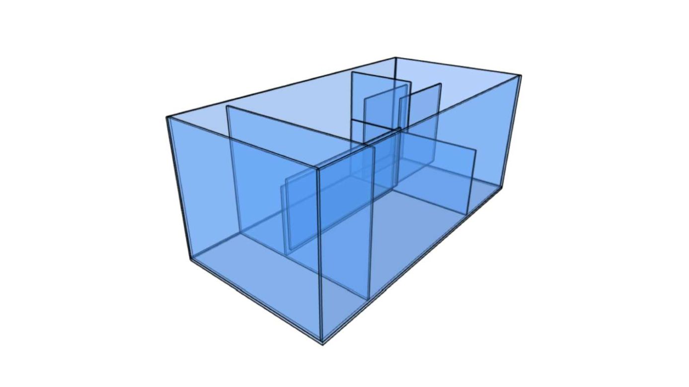 D-D Reef-Pro 1500 Anthracite Gloss Aquariumsystem 150x60x56cm