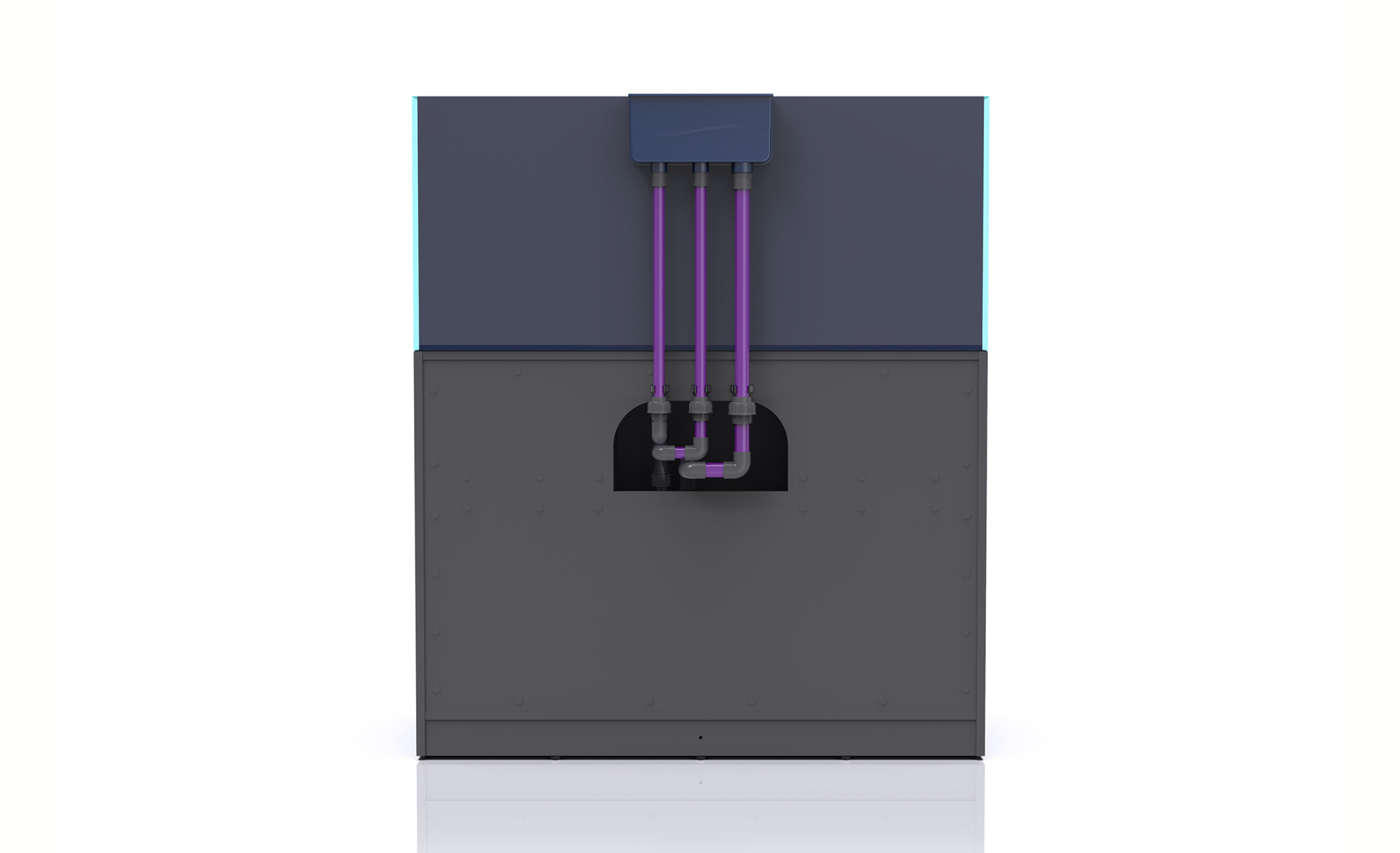 Nyos Opus G2 440 Slim-Line grey (125x55x55cm) 378 Liter