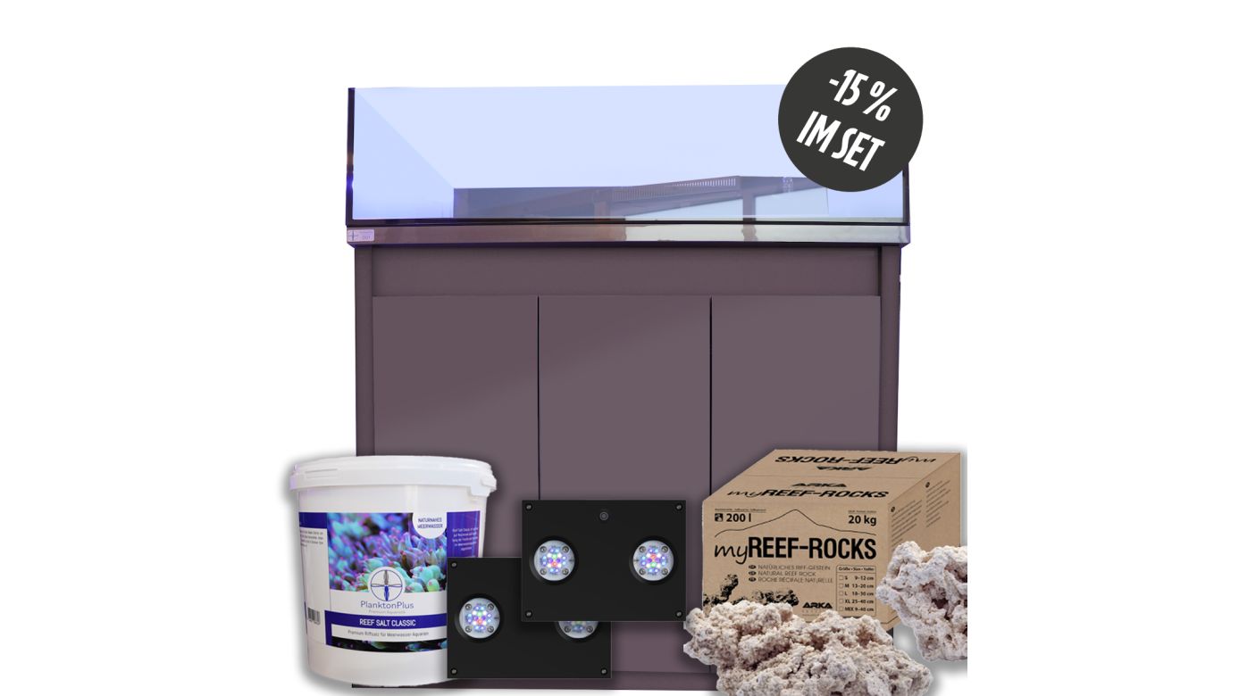 PlanktonPlus Shallow Reef STARTER-SET Aquarium 200 Anthracite